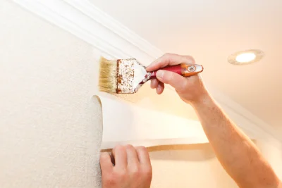 Pose de papier peint à Auxant — revêtements muraux et toiles de verre